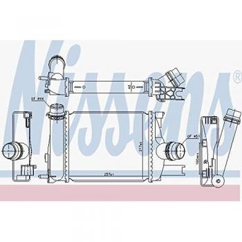 Intercooler NISSENS 96328 - Intercooler de alto rendimiento, fabricado en aluminio, diseñado para mejorar la eficiencia del sistema de refrigeración del motor, compatible con múltiples modelos de vehículos, fácil instalación y ajuste preciso