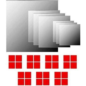 7-Piece Square Glass Wall Mirror Set