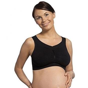 Carriwell 3560 - Sujetador sin costuras maternidad, P, color negro