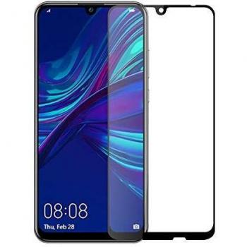 Muvit Protector Pantalla Huawei P Smart Plus 2019 Vidrio Templado Plano Marco Negro
