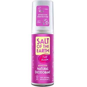 Salt Of the Earth Natural Deodorant Spray, Vegan, Long Lasting Protection, Refillable, Leaping Bunny Approved, Made in the UK, Peony Blossom, 100 ml