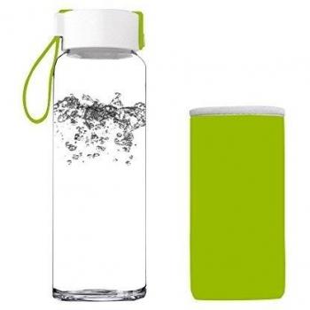 Just Life U-01153 - Frasco de agua 100% libre de BPA, 480 ml, transparente