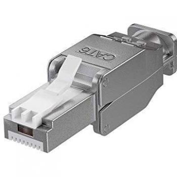 Toolless Shielded CAT6 RJ45 Connector for AWG 22 to AWG 24