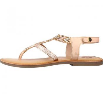 Gioseppo - Sandalias Nude de Piel con Bordado para Niña - Temporada Primavera Verano - Diseño Elegante