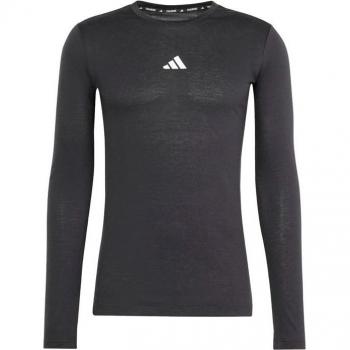 Camiseta de fitness Adidas Essentials Longsleeve Hombre Negra