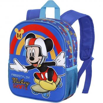 Mochila 3D Freestyle Mickey Mouse Disney 31cm Karactermania Azul