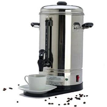 Cafetera eléctrica de 227 x 445 mm de diámetro.