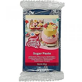 FunCakes Pasta de Azúcar Azul Denim 250 g