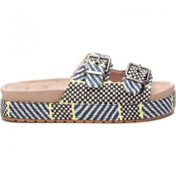 Sandalia de mujer Refresh 171562 Navy, sandalias de plataforma con suela de goma