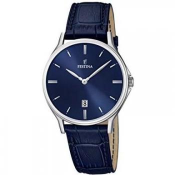 Festina Reloj Analógico para Hombre de Cuarzo con Correa en Cuero F16745/3
