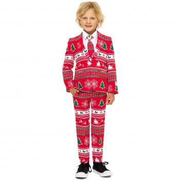 Winter Wonderland Boys' OppoSuit - Red Party Suit