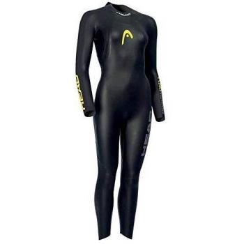 Traje de Neopreno Head Openwater Free para Mujer 3/2 mm Negro/Amarillo Talla 42