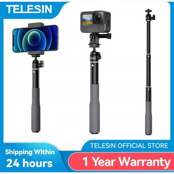 Telesin Waterproof Floating Selfie Stick with 360° Ball Head for GoPro and Action Cameras