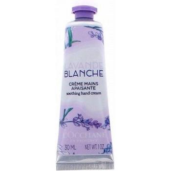 Crema de Manos L'Occitane Lavanda Blanca 30ml - Hidratante, con aroma a lavanda, textura ligera, tamaño portátil, ideal para pieles secas