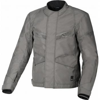 Macna Chaqueta de Moto Raptor Taupe - chaqueta textil impermeable para motocicletas, color gris, talla S