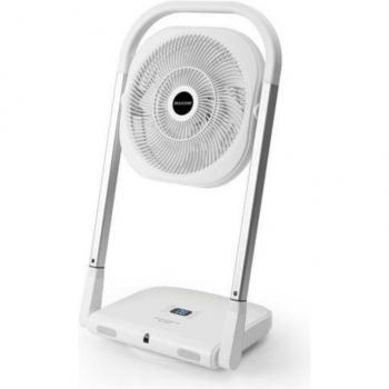 Ventilador Plegable Slimmy Macom 986 con 9 Velocidades, Timer y Control Remoto, Diseño Salvaspacio, Silencioso, Potencia 13W, Color Blanco