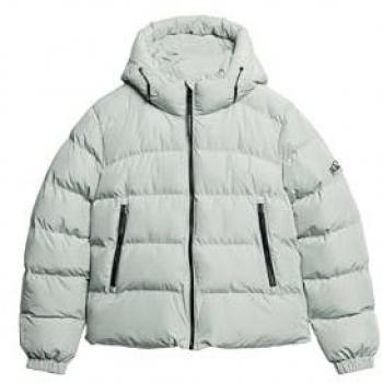 Chaqueta con capucha Superdry Hooded Sports Puffer azul claro mujer - 14, Ropa mujer Chaquetas Superdry Chaqueta Sports Gris