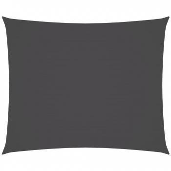 Toldo de vela rectangular Oxford gris antracita 2x3 m