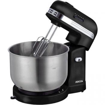 Jocca 1586N Batidora Amasadora con Bowl de Acero Inoxidable 3.5L, Autorrotación, 5 Velocidades, Varillas Ajustables y 350W de Potencia