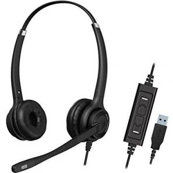 Auriculares UNIFICADOS AXTEL AXH-EHDMSD Elite Duo NC USB Comp Tel SOF CANC RUI