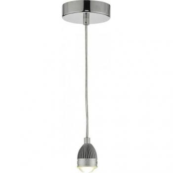 Lámpara colgante de diseño Spl Cromo pulido, 1 bombilla, 7,1 cm, Dar Lighting - dar spl - Suspensión Modular Delgada Cromo Pulido led, 1x led