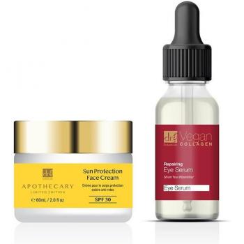 DR. BOTANICALS Pack Crema de Día SPF 30 y Sérum Reparador contorno ojos