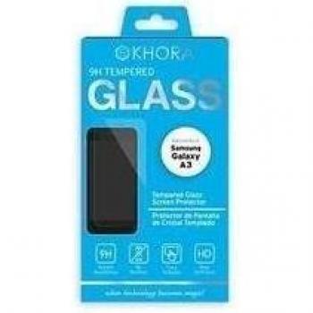 Khora Mobile KH-23708 - Protector de pantalla para Samsung Galaxy A3, transparente