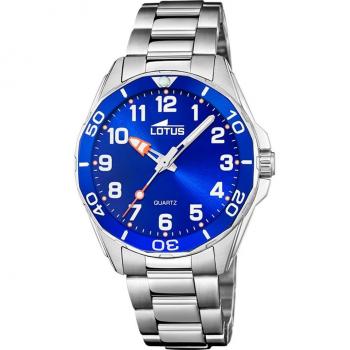Reloj Infantil Lotus Junior 18860/1 con Esfera Azul y Caja de Acero Inoxidable Plateado