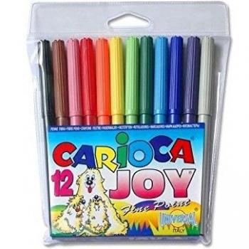ROTULADORES 43001 CARIOCA BOLSA PVC 12 ROT.JOY