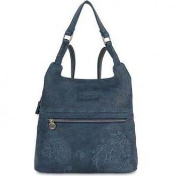 Bolso Mochila Mujer Casual Lois Jeans 302677 Azul Marino