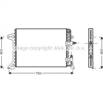 Condensador de aire acondicionado AVA COOLING IV5034 / PRASCO IV5034