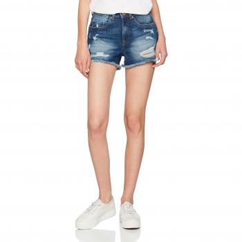 ONLY Onlmary Hw Dnm Shorts Pim Noos, Pantalones Cortos para Mujer, Azul