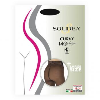 Medias de Compresión Opacas Curvy 140 Den, 18-21 mmHg, Talla 2M XL, Color Negro