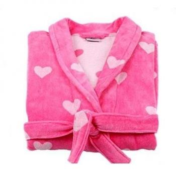 Lasa Cuore - Albornoz, tipo smoking, talla S, color rosa