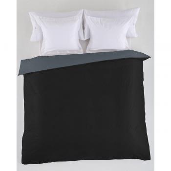 Funda nórdica reversible negro-gris