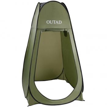 OUTAD Tienda portátil Pop Up cortina privada Instantanea, ducha & Baño, un Camera privada y camping a playa, Verde Militare