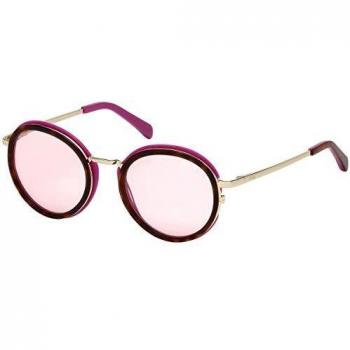 Emilio Pucci Women's Round Frame Sunglasses EP0046-O 55Y Brown One Size