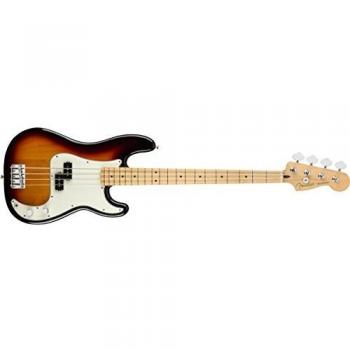 Fender Player Precision Bass Electric Guitar, Maple Fretboard, 3-Color Sunburst (2018 - 2020)