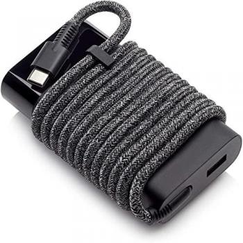 Cargador USB-C 65W HP para Laptop y Tablet, Compatible con Smartphones, Compacto y Ligero, Color Negro