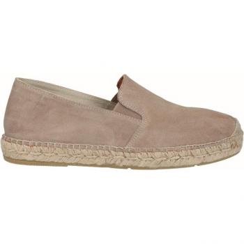 Alpargatas de hombre de piel estilo mocasín - Beige Talla 44