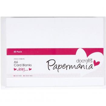 docrafts Papermania Cards/Envelopes A6, White, by
