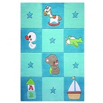Para niños de diseño WECON Home Smart Newborn SM-3986-01, azul, 110 x 170 cm