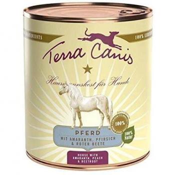 Pack Ahorro: Terra Canis Menú 12 x 800 g - Caballo con amaranto, melocotón y remolacha