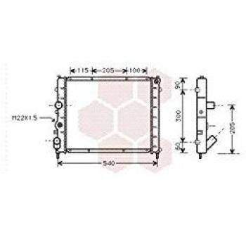 Van Wezel 43002174 Ventilador, refrigeración del motor