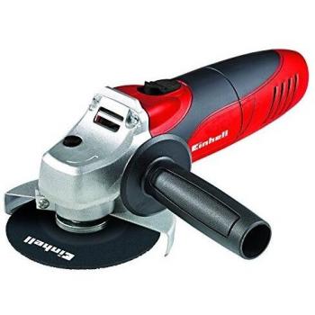 Einhell Amoladora angular - TC-AG 125 Kit. 850W, velocidad 12.000 1 / min, ø de disco de 125 mm, protector de disco, bloqueo del eje, cabezal de transmisión plano de aluminio