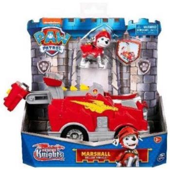 Paw Patrol Rescue Knights Deluxe Vehicle with Marshall Figure