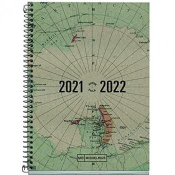 Miquelrius - Agenda Escolar 2021-2022, Tamaño Activa 11.7 x 17.4 cm, Semana Vista, Recycled Map, Idioma Español