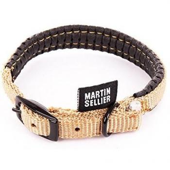 Collar Confort de Nylon Clásico para Perros Martin Sellier XS 10 mm x 30 cm Beige