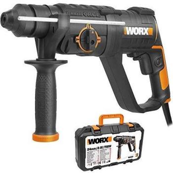 Martillo SDS-Plus 3 funciones 750W 2 J | Worx | WX337 | 1.050rpm, 5.300ipm, control de velocidad variable