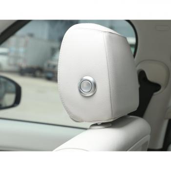 metyoucar ABS cromado mate cabeza almohada botón de ajuste de coche